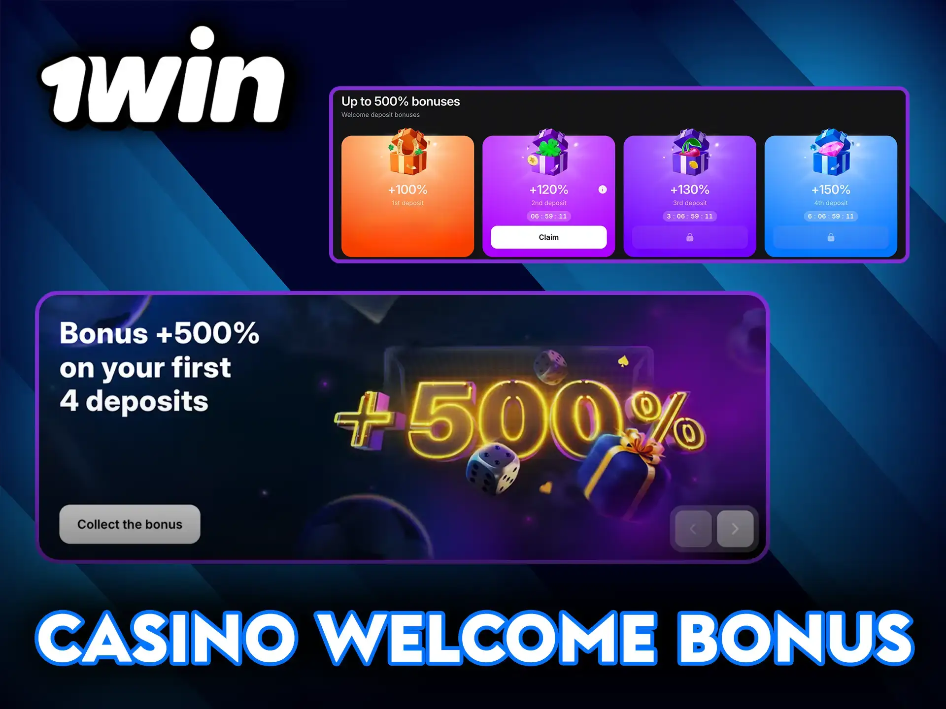 1win Live Casino: Available Bonuses